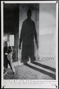 8j656 SHADOWS & FOG int'l 1sh '92 cool photographic image of Woody Allen by Brian Hamill!