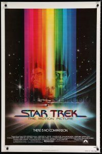 8j710 STAR TREK advance 1sh '79 art of William Shatner, Leonard Nimoy & Persis Khambatta by Peak!
