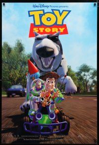 8j764 TOY STORY int'l 1sh '95 Disney & Pixar cartoon, great image of Buzz & Woody on RC car!