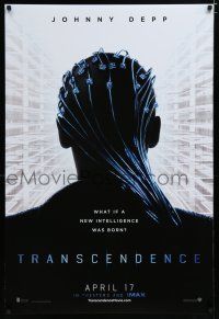 8j768 TRANSCENDENCE April 17 teaser DS 1sh '14 Johnny Depp, Kate Mara, a new intelligence is born!