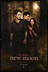 8j786 TWILIGHT SAGA: NEW MOON teaser DS 1sh '09 Kristen Stewart, Robert Pattinson, Taylor Lautner!