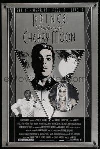 8j792 UNDER THE CHERRY MOON 1sh '86 cool art deco style artwork of Prince!