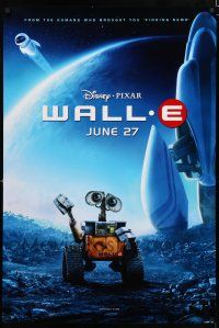 8j818 WALL-E advance DS 1sh '08 Walt Disney, Pixar CG, Best Animated Film, c/u of WALL-E!