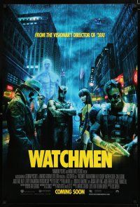 8j821 WATCHMEN advance DS int'l 1sh '09 Zack Snyder, Maline Akerman, Billy Crudup, Jackie Earle Haley!