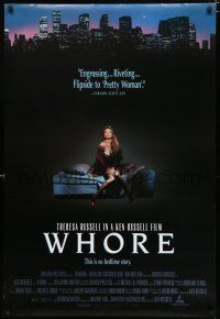 8j830 WHORE DS 1sh '91 Ken Russell directs sexy Theresa Russell in title role!