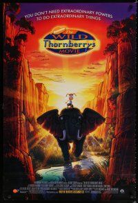 8j831 WILD THORNBERRYS MOVIE advance DS 1sh '02 Lacey Chabert, Tom Kane, Tim Curry, Nickelodeon!