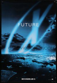 8j842 X-FILES style B teaser DS 1sh '98 David Duchovny, Gillian Anderson, Martin Landau, future!