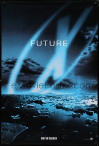 8j841 X-FILES style B int'l teaser DS 1sh '98 David Duchovny, Gillian Anderson, Fight the Future!