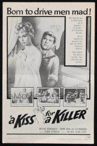 8k567 KISS FOR A KILLER pressbook '60 sexy Mylene Demongeot was born to drive men mad!