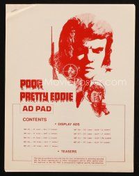 8k678 POOR PRETTY EDDIE pressbook '75 Shelley Winters, he does all the things you like to forget!