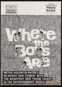 8k835 WHERE THE BOYS ARE pressbook '61 Connie Francis, Dolores Hart, Yvette Mimieux, Prentiss!