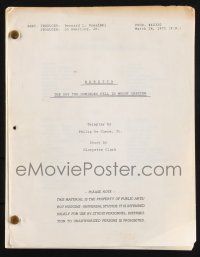 8k044 BARETTA TV script March 24, 1975, screenplay by Philip De Guere, Jr.!
