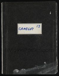 8k063 CAMELOT stage play script '60s written by Alan Jay Lerner!