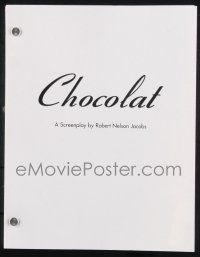 8k068 CHOCOLAT script '00 screenplay by Robert Nelson Jacobs!