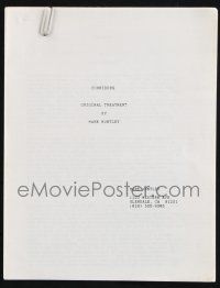 8k012 CORRIDORS film treatment '80s unproduced movie written by Mark Huntley!