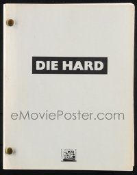 8k086 DIE HARD second revised draft script October 2, 1986, screenplay by Jeb Stuart!