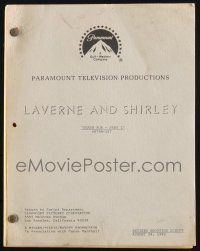 8k160 LAVERNE & SHIRLEY revised shooting TV script Aug 24, 1982, screenplay by Perlow & Braunstein