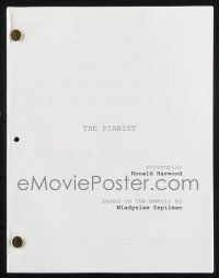 8k215 PIANIST script '02 screenplay by Ronald Harwood, directed by Roman Polanski!