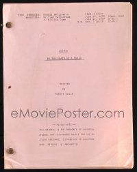 8k222 QUINCY M.E. TV script July 20, 1979, screenplay by Robert Crais!