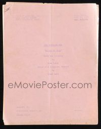 8k228 RESTLESS GUN TV script July 31, 1958, screenplay by John Falvo, No Way to Kill!