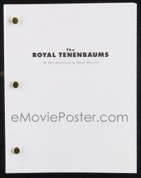 8k230 ROYAL TENENBAUMS script '01 screenplay by Wes Anderson & Owen Wilson, sent to Academy member