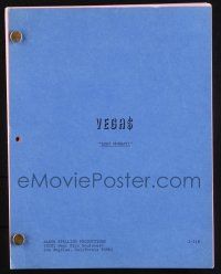 8k274 VEGAS revised final draft TV script August 29, 1979, screenplay by Martin Roth, Lost Monday!