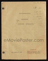 8k279 WHIRLYBIRDS TV script January 7, 1957, screenplay by Jerry Adelman, Diamond Smugglers!