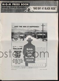 8k322 BAD DAY AT BLACK ROCK pressbook '55 Spencer Tracy tries to find out just what did happen!
