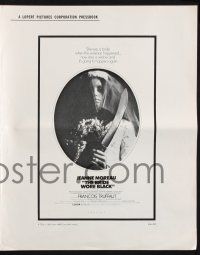 8k356 BRIDE WORE BLACK pressbook '68 Francois Truffaut's La Mariee Etait en Noir, Jeanne Moreau!
