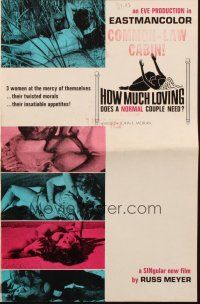 8k393 COMMON LAW CABIN pressbook '67 Russ Meyer, How Much Loving Does a Normal Couple Need!