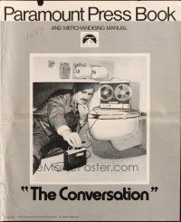 8k398 CONVERSATION pressbook '74 Gene Hackman is an invader of privacy, Francis Ford Coppola