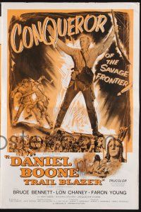8k409 DANIEL BOONE TRAIL BLAZER pressbook '56 art of Bruce Bennett, conqueror of the frontier!
