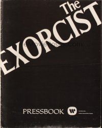 8k449 EXORCIST pressbook '74 William Friedkin, Max Von Sydow, William Peter Blatty horror classic!