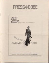 8k556 JEREMIAH JOHNSON pressbook '72 Robert Redford, Will Geer, directed by Sydney Pollack!