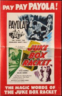8k560 JUKE BOX RACKET pressbook '60 the story headlines didn't tell, pay pay payola!
