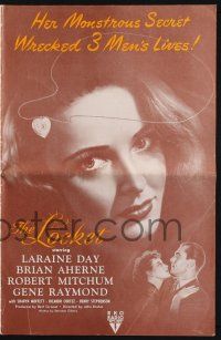8k585 LOCKET pressbook '46 art of pretty Laraine Day, men worshipped, cursed, hated & loved her!