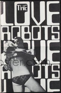8k594 LOVE ROBOTS pressbook '66 Shiro no jinzo bijo, wild Japanese sexploitation!