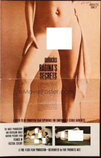 8k685 RAGINA'S SECRETS pressbook '69 sexploitation so factual it leaves nothing to the imagination!