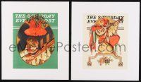 8m069 J.C. LEYENDECKER set of 8 12x14 art prints '00s Saturday Evening Post magazine covers!