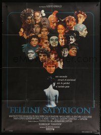 8m843 FELLINI SATYRICON French 1p '70 Federico's Italian cult classic, Bourduge cast montage!