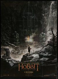 8m869 HOBBIT: THE DESOLATION OF SMAUG teaser French 1p '13 cool image of Bilbo outside Erebor!