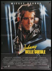 8m882 JOHNNY HANDSOME French 1p '89 Mickey Rourke, Ellen Barkin, directed by Walter Hill!