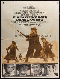 8m920 ONCE UPON A TIME IN THE WEST French 1p R70s Leone, art of Cardinale, Fonda, Bronson & Robards!
