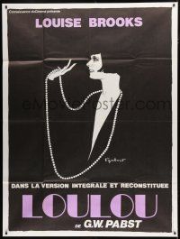 8m926 PANDORA'S BOX French 1p R70s different art of Louise Brooks by F. Gaborit, G.W. Pabst