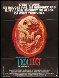 8m938 PROPHECY French 1p '79 John Frankenheimer, art of monster in embryo by Paul Lehr!