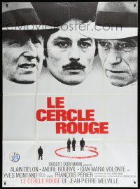 8m941 RED CIRCLE French 1p '70 Jean-Pierre Melville's Le Cercle Rouge, Delon, Bourvil, Volonte