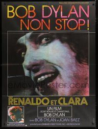 8m944 RENALDO & CLARA French 1p '79 cool different super c/u of Bob Dylan singing into microphone!