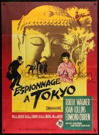 8m966 STOPOVER TOKYO French 1p '57 Joan Collins, different Boris Grinsson art of spies in Japan!