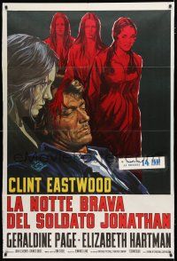 8m557 BEGUILED Italian 1p '71 different art of Clint Eastwood & Geraldine Page, Don Siegel