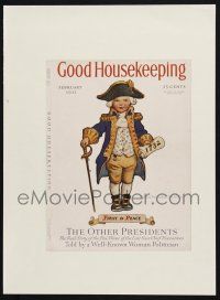 8m041 GOOD HOUSEKEEPING magazine cover February 1932 First in Peace art by Jessie Wilcox Smith!